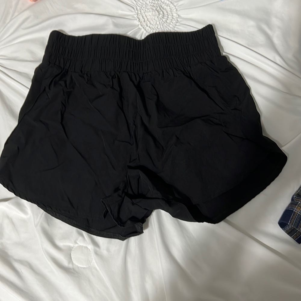 shein black high waisted athletic shorts